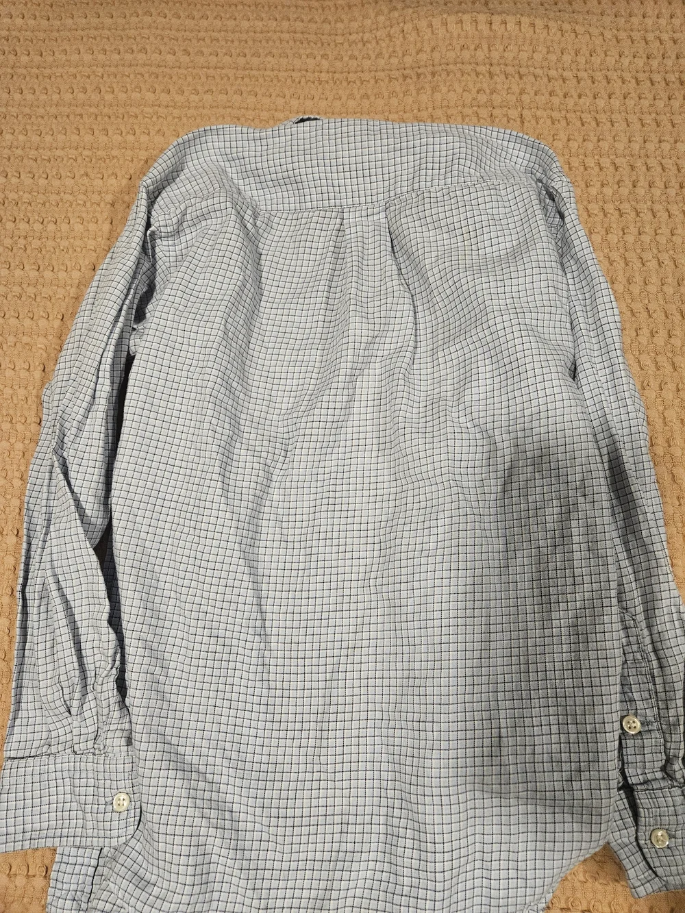Boy's Light Blue Check Button-Down Shirt
